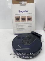 *BAGOTTA BG800 ROBOTIC VACUUM CLEANER / POWERS UP ON CHARGER ONLY / SIGNS OF USE