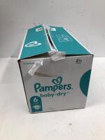 *PAMPERS BABY-DRY NAPPES SIZE 6