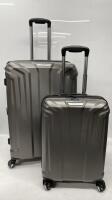 *SAMSONITE ENDURE 2PC. HARDSIDE LUGGAGE SET / GOOD OVERALL CONDITION / ZIPS AND WHEELS ARE OK / MINOR DAMAGE - SEE IMAGES