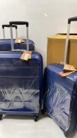 *AMERICAN TOURISTER BON AIR 3PC. BLUE LUGGAGE SET / APPEARS NEW, WITH TAGS