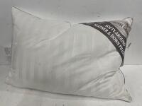*HOTEL GRAND DOWN ROLL PILLOWS / REQUIRES CLEAN, SIGNS OF USE