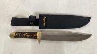 UNCLE HENRY BOWIE KNIFE IN ORIGINAL SHEATH