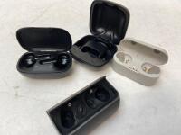 *BAG OF X4 EARBUDS CHARGER CASE INCL. GOODMANS, SOUNDCORE, RHA AND PANASONIC ( ONLY CHARGER CASES )