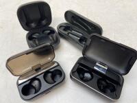 *BAG OF X4 EARBUDS CHARGER CASE INCL. VANKYO, BOLTUNE AND MIXX ( ONLY CHARGER CASES )