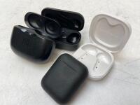 *BAG OF X4 EARBUDS CHARGER CASE INCL. AUKEY, JBL, SOUNDPEATS ( ONLY CHARGER CASES )
