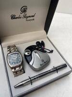CHARLES RAYMOND WATCH, PEN & PORTABLE FM RADIO GIFT SET (PERFECT FOR FATHERS DAY)