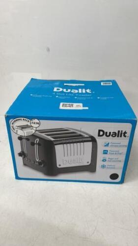 *DUALIT LITE 4-SLICE TOASTER WITH WARMING / POWERS UP / MINIMAL SIGNS OF USE