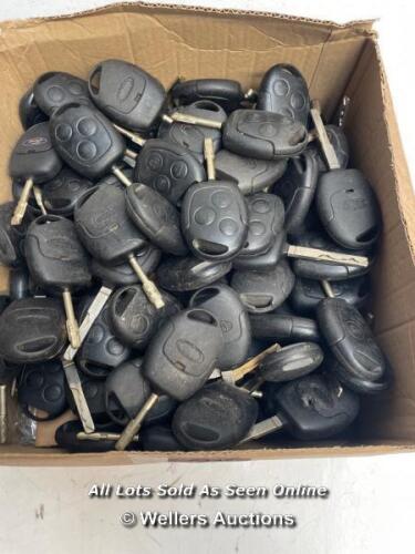 *100 X FORD 3 BUTTON KEYS, FOBS FOR SPARES OR REPAIR