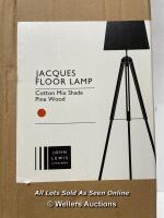 *JAQUES FLOOR LAMP / MINIMAL SIGNS OF USE, MISSING SHADE