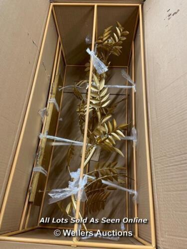 *JOHN LEWIS GOLD LEAVES CEILING PENDANT / APPEARS NEW, OPEN BOX