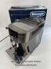 *DELONGHI MAGNIFICA S ECAM250.33.TB BEAN TO CUP COFFEE MAKER / POWERS UP, SIGNS OF USE