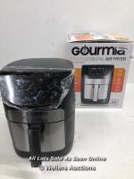 *GOURMIA 5.7L DIGITAL AIR FRYER WITH 12 ONE TOUCH COOKING FUNCTIONS / POWERS UP MINIMAL SIGNS OF USE