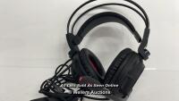 *MSI S37-2100911-SV1 GAMING HEADSET / POWERS UP AND APPEARS FUNCTIONAL, WITHOUT BOX
