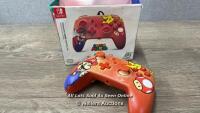 *POWERA ENHANCED WIRED CONTROLLER / NINTENDO SWITCH SUPER MARIO WIRED CONTROLLER / WITHOUT CABLE / APPEARS IN GOOD CONDITION