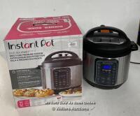 *INSTANT POT DUO GOURMET 9-IN-1 MULTI-PRESSURE COOKER / APPEARS NEW / OPENED BOX