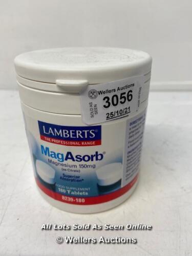 *LAMBERTS PROFESSIONAL MAGASORB BIOAVAILABLE, HIGH ABSORPTION MAGNESIUM CITRATE / BBE. 08/23 [LQD214]