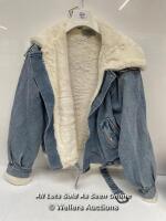 *NEW LOOK DENIM PRE-OWNED JEANS JACKET SIZE: 10