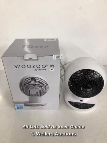 *IRIS WOOZOO DESK FAN / WITH REMOTE / POWERS UP, NOT FULLY TESTED FOR FUNCTIONALITY [2982]