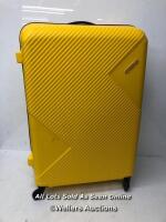 *AMERICAN TOURISTER ZAKK CARRY ON SUITCASE / WHEELS, ZIPS AND HANDLE ALL IN GWO / COMBINATION LOCKED (CASE UNLOCKED) / SIGNS OF USE