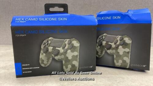 *2X GIOTECK SILICONE SKIN PS4 / X1 NEW & SEALED, X1 NEW, OPEN BOX