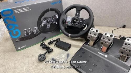 *LOGITECH G920 RACING WHEEL & PEDALS FOR XBOX ONE / MINIMAL SIGNS OF USE