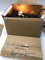 *48FT HEAVY DUTY LED STRING LIGHT SET / APPEARS NEW DAMAGED PACKAGING/[POWERS UP/BULBS ARE NEW AND SEALED