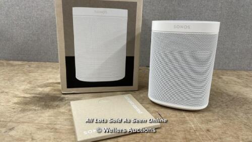 *SONOS ONE SL SPEAKER - BLACK / MINIMAL SIGNS OF USE / APPEARS NEW, OPEN BOX / POWERS UP / CUSTOMER CHANGE OF MIND RETURN / WITH CABLE