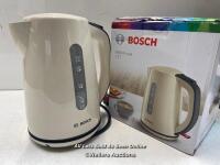 *BOSCH TWK7507GB VISION 1.7L KETTLE, / POWERS UP / MINIMAL SIGNS OF USE