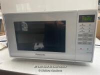 *PANASONIC NN-E27JWM MICROWAVE OVEN / POWERS UP - NOT FULLY TESTED / WELL USED