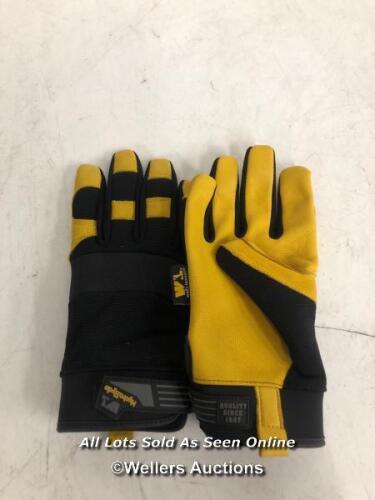 *WELLS LAMONT HYDRAHYDE LEATHER WORK GLOVES / NEW-M
