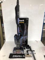 *SHARK ICZ160UK CORDLESS UPRIGHT VACUUM CLEANER / POWERS UP/MINIMAL SIGNS OF USE/SOME ATTACHMENTS ARE UNUSED