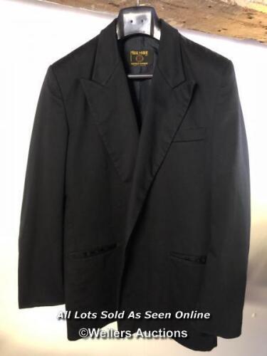 *SUIT JACKET IN NAVY BLUE BY MAR MAIR, SIZE 36" CHEST