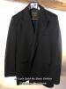 *SUIT JACKET IN NAVY BLUE BY MAR MAIR, SIZE 36" CHEST