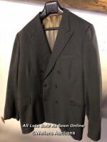 *SUIT JACKET IN CHARCOAL GREY BY I.KENNER, SIZE UNKNOWN