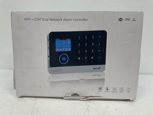 *RFID WIFI + GSM DUAL NETWORK ALARM CONTROLLER / NEW - OPENED BOX