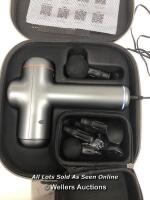 *SHARPER IMAGE MASSAGE GUN PRO 84005 / POWERS UP, NOT FULLY TESTED FOR FUNCTIONALITY [2984]