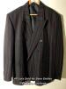 *STRIPED SUIT JACKET BY WILLSON, SIZE UNKNOWN