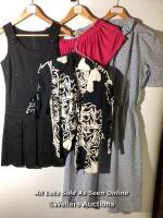*4X ASSORTED DRESSES, TOPS AND BLOUSES, BRANDS INCLUDE TAMMY, SIZES UNKNOWN