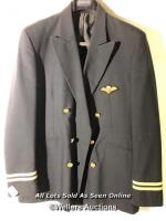 *PILOTS JACKET WITH CREST ON POCKET, SIZE UNKNOWN