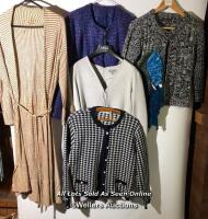 *5X ASSORTED SWEATERS, DRESS AND JACKETS, BRANDS INCLUDE ATMOSPHERE, M&S, SIZES VARY AND INCLUDE 10