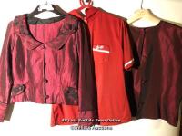 *3X ASSORTED RED TOPS, SIZES VARY AND INCLUDE 14