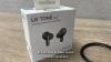 *LG UFP5 WIRELESS EARBUDS / CONNECTS TO BLUETOOTH / PLAYS MUSIC THROUGH BOTH EAR PODS / MINIMAL SIGNS OF USE / WITH BOX / WITH CHARGING CABLE - 2