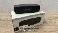*BOSE SOUNDLINK MINI 2 SE SPEAKER / CONNECTS TO BLUETOOTH AND PLAYS MUSIC / WITH CHARGING CABLE / MINIMAL SIGNS OF USE