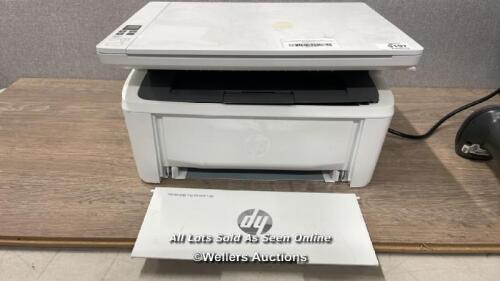 *HP LASERJET PRO MONO LASER PRINTER / POWERS UP, SIGNS OF USE, WITH POWER CABLE