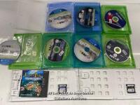 *ASSORTED GAMES FOR XBOX ONE, PS4, AND NINTENDO DS / ALL WITHOUT COVERS