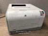 *HP COLOR LASERJET CP1215 PRINTER, POWERS UP, SIGNS OF USE, WITHOUT POWER CABLE