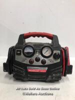 *POWERSTATION PSX1004CE PORTABLE JUMP STARTER AND TYRE INFLATOR / SIGNS OF USE/NO CHARGER