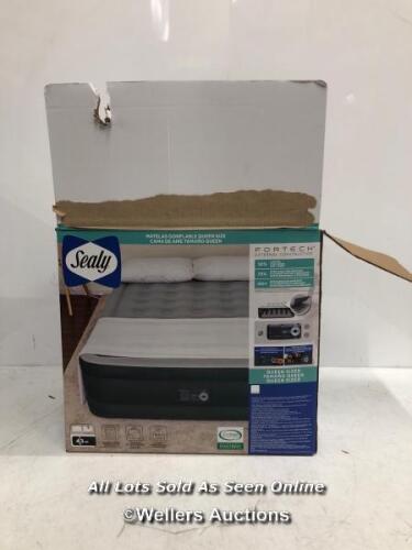 *SEALY FORTECH AIRBED WITH BUILT IN PUMP / PUMP POWERS UP/SIGNS OF USE