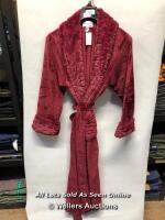 *LADIES NEW CAROLE HOCHMAN RED DRESSING GOWN - L