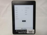 *AMAZON KINDLE PAPERWHITE / PQ94WIF / POWERS UP / APPEARS FUNCTIONAL